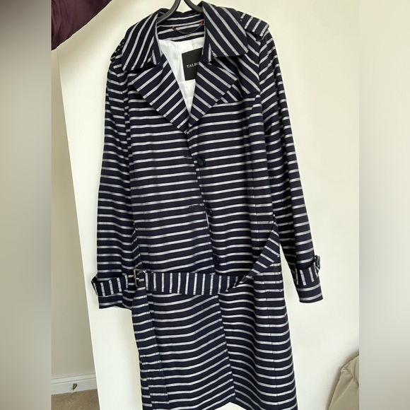 Talbots Striped Trench Coat - Picture 4 of 4